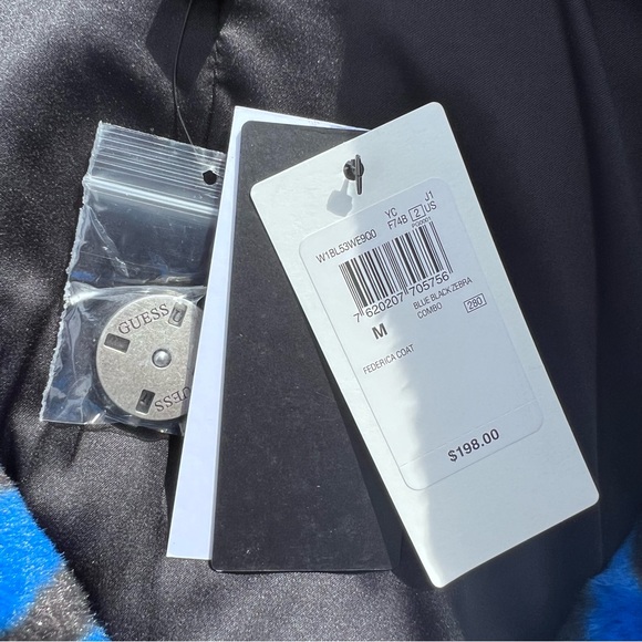 Guess Federica Coat Zebra Print faux fur Coat NWT - Picture 6 of 7